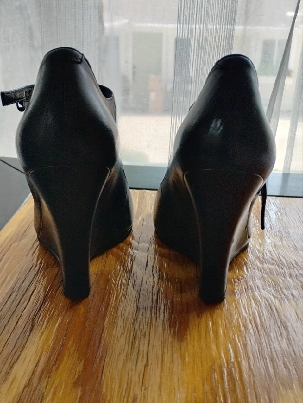 Women's Black Mary Jane Wedge Pumps
